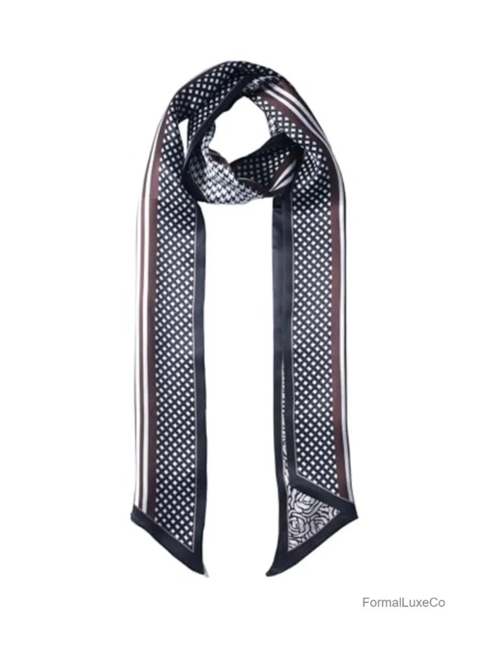 100% Mulberry Silk Long Scarf 59x6.3 in Headwrap Neck Shawl Gift Packed
